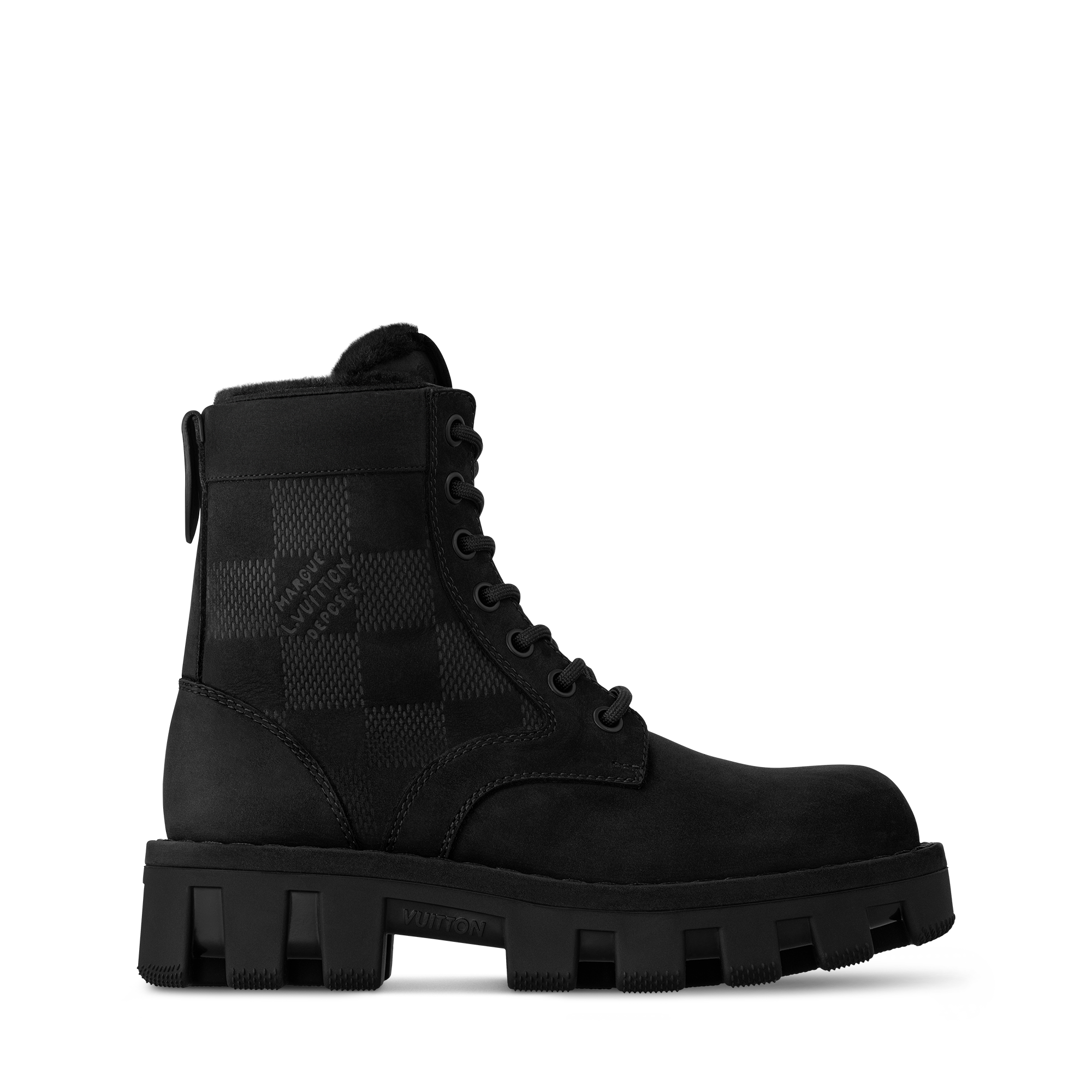 Bota militar LV Checker  Hombre Zapatos Botas | LOUIS VUITTON (Zoom de producto)